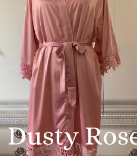 Womens Silky Satin Robe